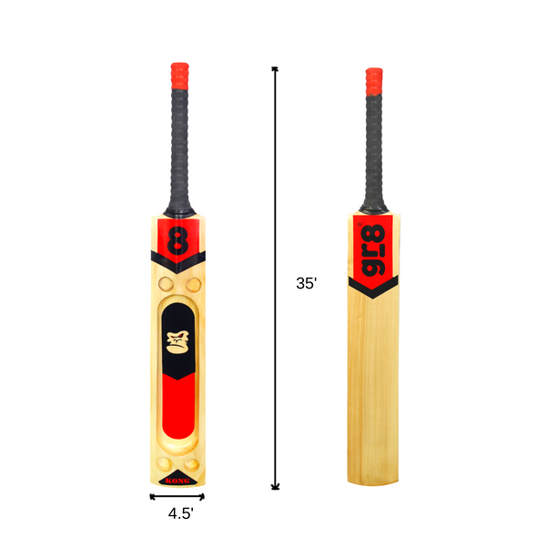 gr8 Kong | Scoop bat | Double blade  | 35 Inches | Kashmir willow | With cover