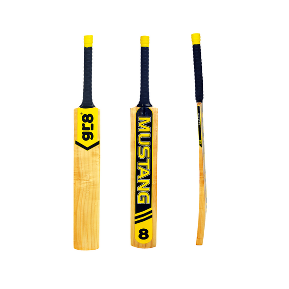 gr8 Mustang Kashmir plain willow Hard tennis bat (Mamba Shape)